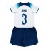 Billige England Luke Shaw #3 Børnetøj Hjemmebanetrøje til baby VM 2022 Kortærmet (+ korte bukser)